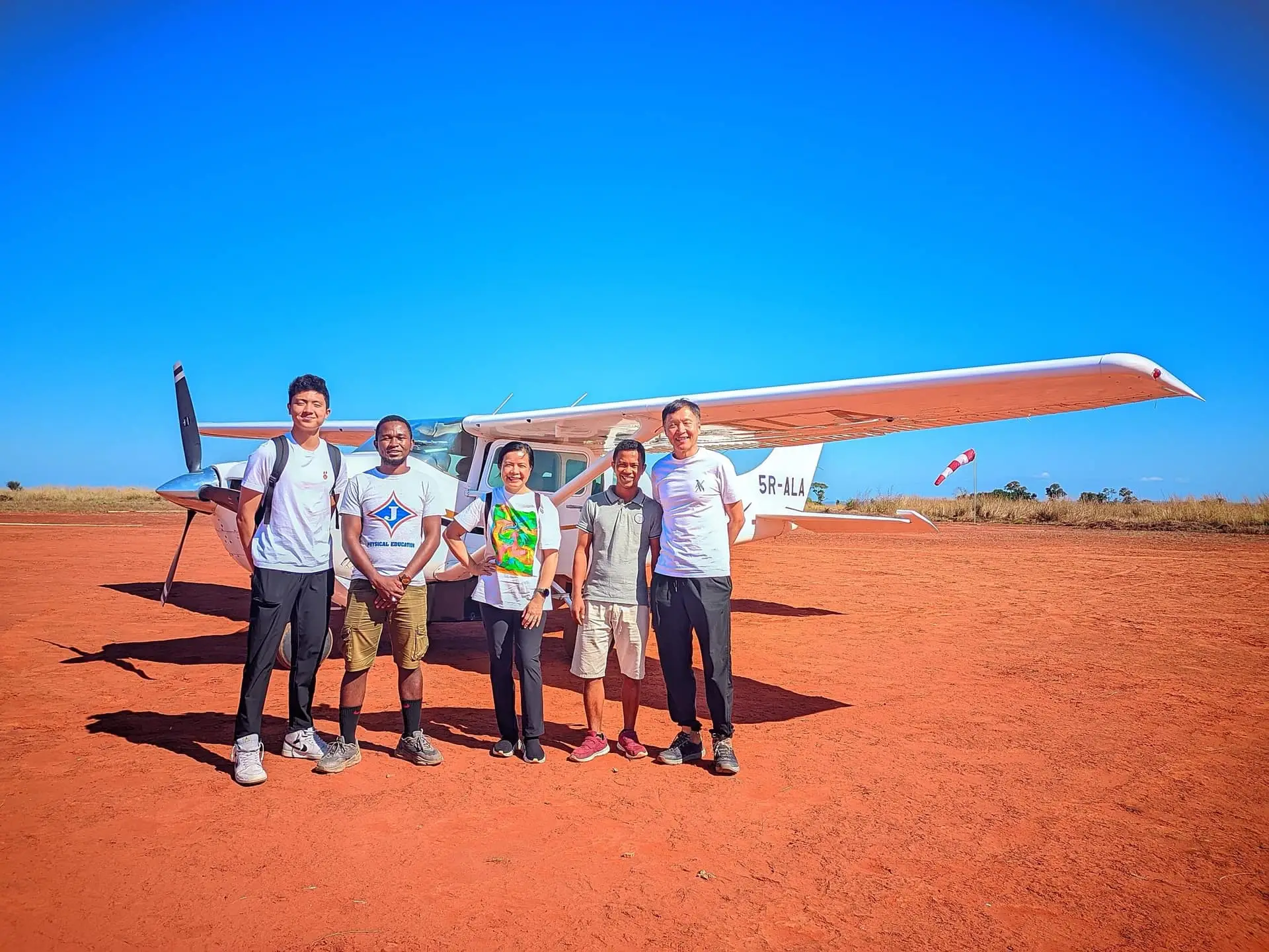 Hubert and the team in Western Madagascar