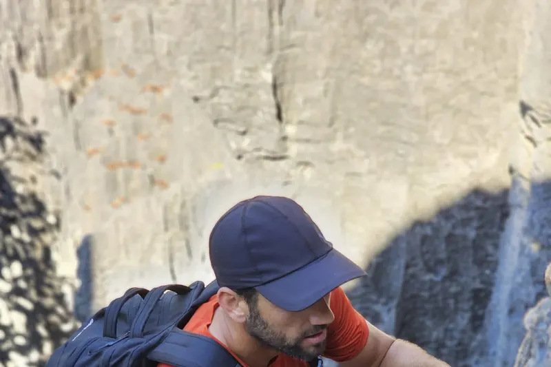 Climbing the via ferrata at Andamozavaky