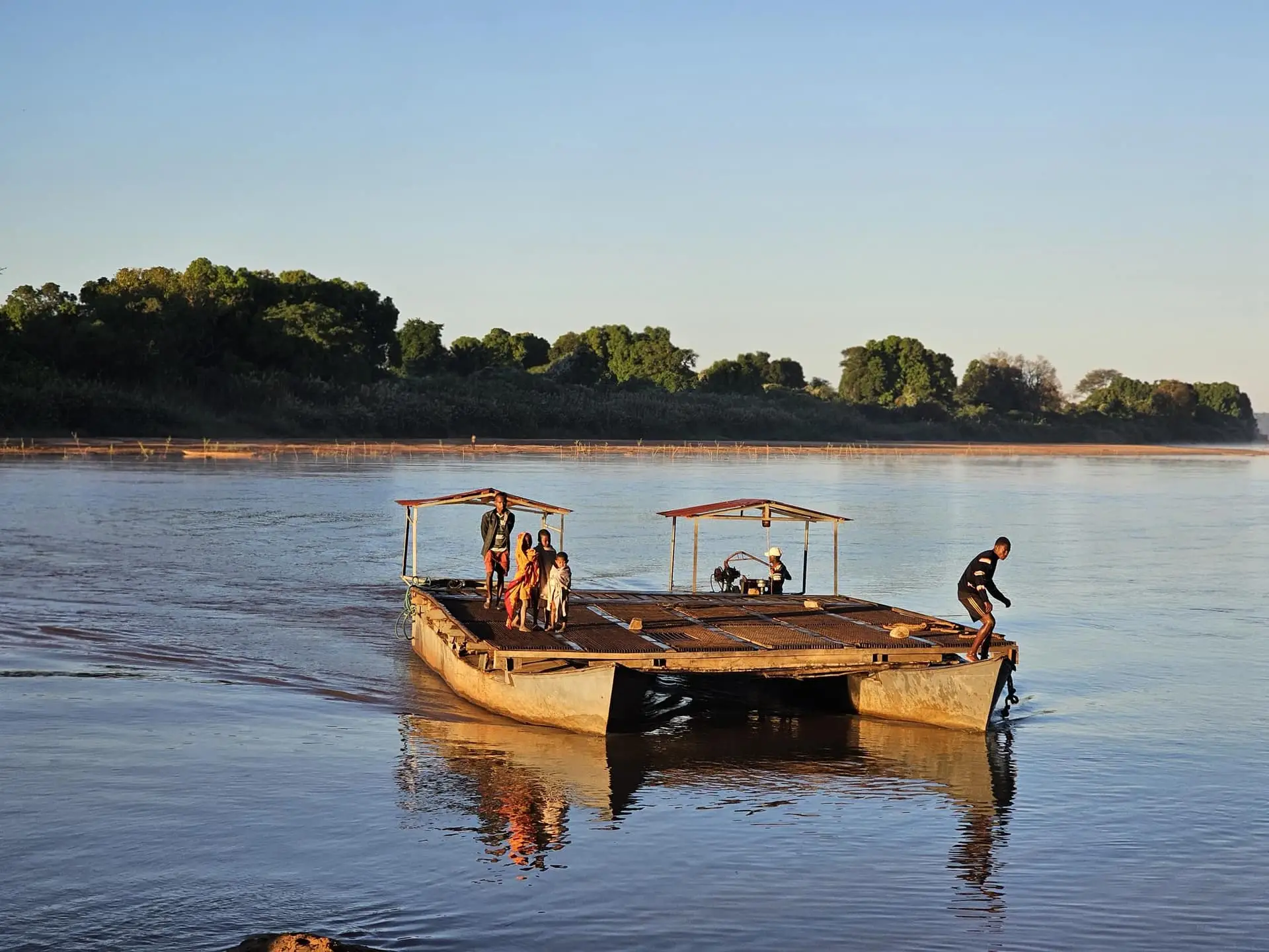 Manambolo River gorge in Western Madagascar